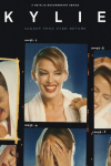Kylie TV show poster: Smiling Kylie Minogue in a white hoodie in a photo collage.