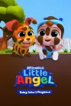 Little Angel: Baby John's Playtime TV: Baby John sits smiling in the dirt with his dog Bingo, both covered in mud.