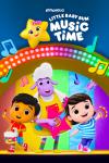 Little Baby Bum: Music Time TV show poster: Boy, Girl and Sheep pose with musical instruments