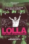 Lolla: The Story of Lollapalooza TV show poster: Perry Farrell is shirtless arms, up 