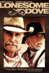Lonesome Dove TV show poster: Robert Duvall and Tommy Lee Jones in cowboy hats.
