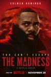 The Madness TV show poster: a man (Colman Domingo) stares into the distance with his coat collar pulled up to obscure his face