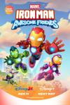 Marvel's Iron Man and His Awesome Friends TV Poster Image: Iron Man, Iron Hulk, and Ironheart fly in the sky