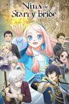 Nina the Starry Bride TV show poster: Collage of characters, Nina center holding star, Set and Azure fight in front, others behind