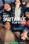Not Suitable for Work TV show poster: Kel, Davis, Abby, AJ and Josh lie together on a couch, resting on each other