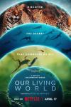 Our Living World: Smaller and smaller outlines of earth are shown stack in front of each other.