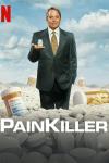 Painkiller TV Show Poster: Matthew Broderick as Richard Sackler, standing in a sea of pills and prescription bottles.