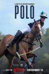 Polo TV show poster: A White man rides a horse brown horse to play polo