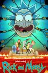 Rick and Morty: Season 7: The Smith family stands on a couch floating in lava; Rick is in the middle and his head is expanded hugely and looms over
