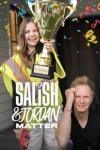Salish and Jordan Matter TV show poster: Shalish stand in yellow safety vest while her dad has hand to head.