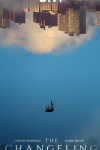 The Changeling TV show poster: a person falls from upside-down buildings, against a blue sky