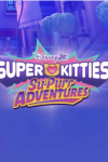 Title "Superkitties - Su-purr Adventures" in front of a blue background.