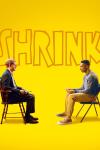 Poster image for the TV show Shrink. Two people sit in chairs facing one another on a bright yellow backdrop.