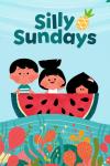 Silly Sundays TV show poster: Hugo, Sonia and Mel stand on a boat made of a watermelon slice.