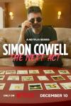 Simon Cowell The Next Act TV show poster: Simon Cowell sits on a couch looking at polaroids spread out in front of him on a table