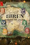 Siren: Survive the Island TV show poster - A map with the title "Siren" across the top.