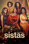 Sistas poster: Ebony Obsidian, Kj Smith, Mignon Von, Novi Brown, and Crystal Hayslett sit grouped together. 