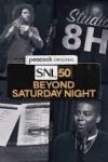 SNL 50: Beyond Saturday Night TV show poster: black, white, and yellow collage featuring Will Ferrel and Kenan Thompson