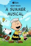 Snoopy Presents A Summer Musical TV show poster: Charlie Brown sings as Snoopy plays a guitar and a horse licks Sally on the face