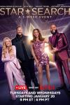 Star Search TV show poster: Judges Sarah Michelle Gellar, Jelly Roll, and Chrissy Teigen, with host Anthony Anderson