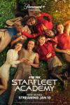 Star Trek Academy TV show poster: Starfleet students pose together under the text "Starfleet Academy."