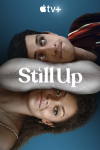 Still Up TV show poster: Antonia Thomas lies under a pillow and Craig Roberts lies on top of it. 