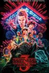 Stranger Things 3 TV show poster: Eleven and Mike at center with other characters including Dustin, Will, Lucas