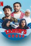 Tahir's House TV show: poster featuring Tahir, his father, his sister, his grandmother, and his best friend