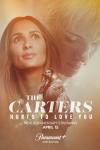 The Carters: Hurts to Love You TV show poster: closeup of Amber Carter with a faded image of her twin brother, Nick Carter behind her