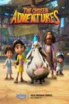 The Chosen Adventures: TV Image, animated characters depicting two male and a female child, an adult with a beard and a sheep and bird