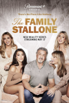 The Family Stallone poster: Sylvestor Stallone seated surrounded by his wife and daughters. 