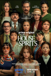 The House of the Spirits poster: Cast in colorful, vintage-style clothing.