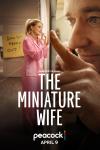 The Miniature Wife TV show poster: A tiny Elizabeth Banks presses her hands against a window. Matthew McFayden holds a finger back. 