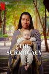The Surrogacy TV show poster: Shani Lozano stands with a baby in her arms.