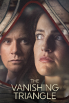 The Vanishing Triangle: Allen Leech and India Mullen's faces peer through a triangular window.