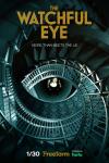 The Watchful Eye TV show: A girl stands at the bottom of a dark spiral staircase looking upward.