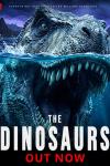The Dinosaurs TV show poster: A closeup of a T-Rex is shown with it's face half underwater.