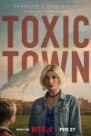 Toxic Town TV show poster: Susan McIntyre and her son, with the Corby factory in the background