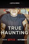 True Haunting TV show poster: an archival photo of Chris DiCesare's torso with arms outstretched toward the camera.