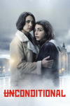 Unconditional TV show poster: Liraz Chamami as Orna embracing Ronn Talia Lynne as Gali in snowy urban setting