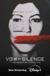 Vow of Silence: The Assassination of Annie Mae TV show poster: A picture of Annie Mae Aquash with red paint over her mouth