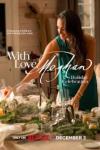 With Love, Meghan Holiday Celebration TV show poster: Meghan Markle wears a green apron, attends to party prep
