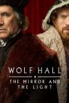 Wolf Hall: The Mirror & the Light TV show poster: Thomas Cromwell and King Henry VIII are shown together, half of each face visible
