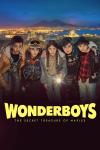 Wonderboys The Secret Treasure of Naples TV: Aniello, Sasà, Tere, Rafaelle, and Gennaro stand close looking surprised, holding a flashlight.