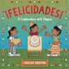¡Felicidades!: A Celebration with Shapes Book Cover: Three young Mexican children play at a birthday party