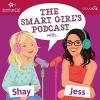 Illustration of a teen girl and a woman wearing headphones. Speech bubbles says The Smart Girls Podcast.