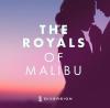 The Royals of Malibu podcast logo, silhouette of a couple in the background