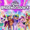 My Little Pony - Briddlestock: Pipp and her pony friends smile while wearing flower crowns and colorful sunglasses, in front of a rainbow background.