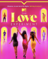The Love Experiment TV show poster: The backs of three women in tight black, red, and orange dresses. 